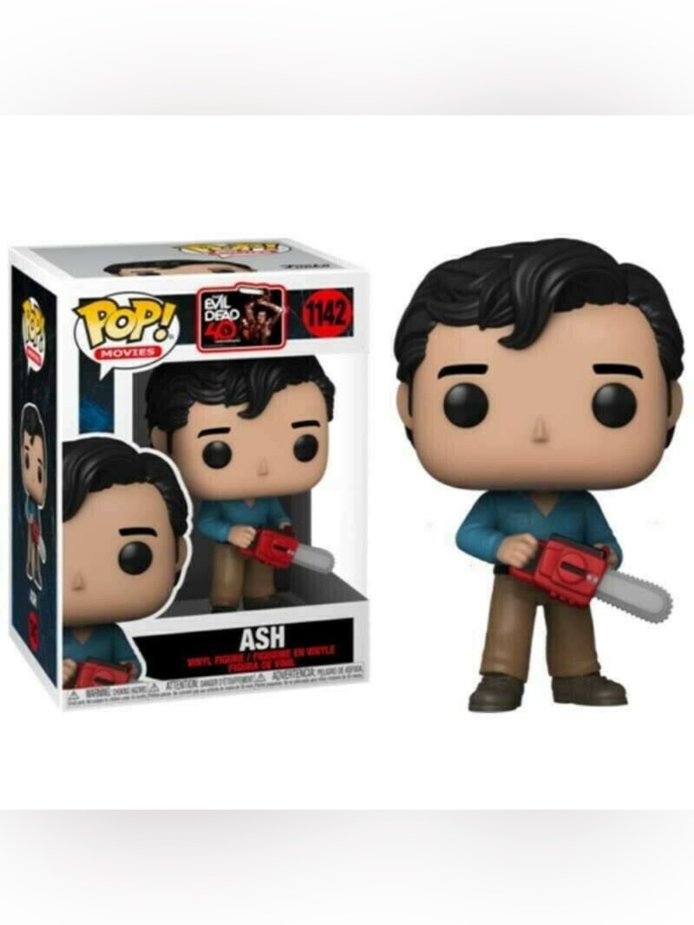 Funko Pop Ash 1142 Evil Dead 40th Anniversary Vinyl Figure Chainsaw Horror